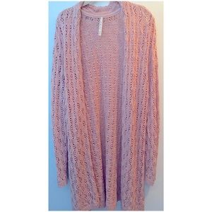 Pink Knitted Cardigan